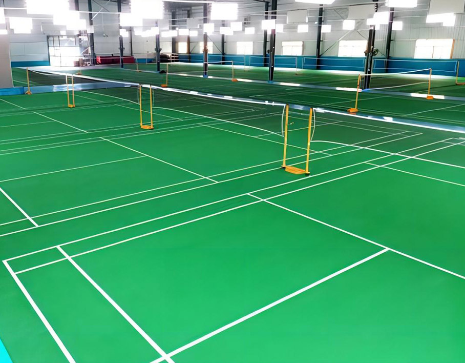 羽毛球場(chǎng)地(dì)鋪裝工(gōng)程